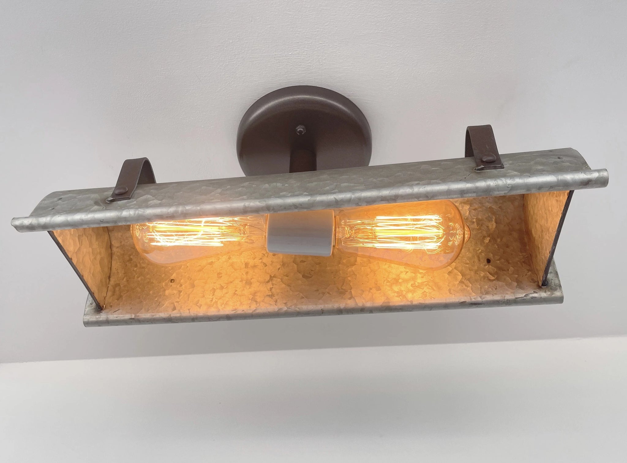 Antique Farmhouse Light Fixture for Rustic Bathroom Ceiling Lighting ...